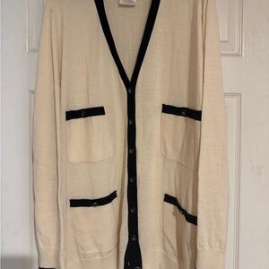 Chanel women’s cardigan Sz 50.